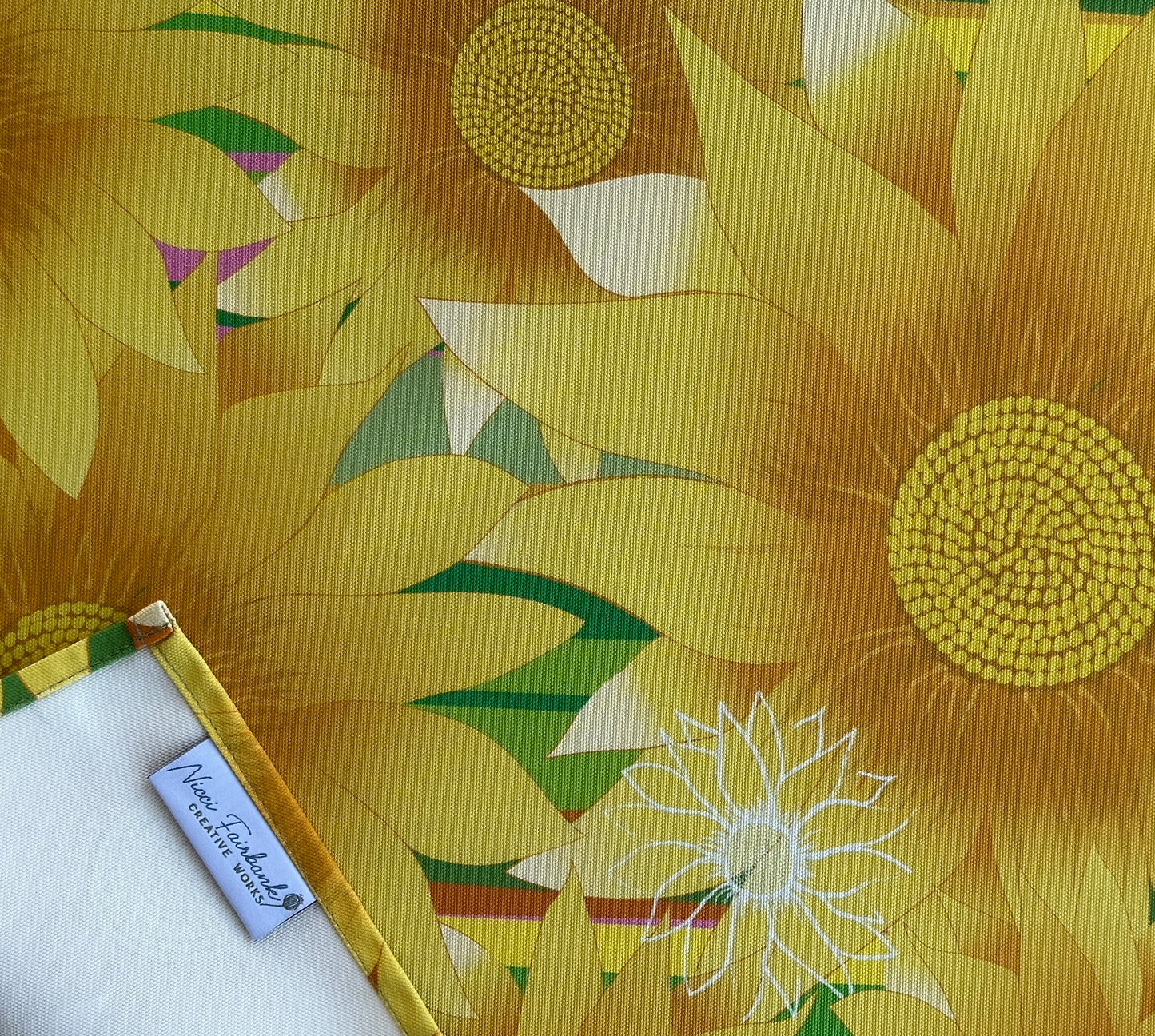 'Teddy Bear' Sunflower Tea Towel