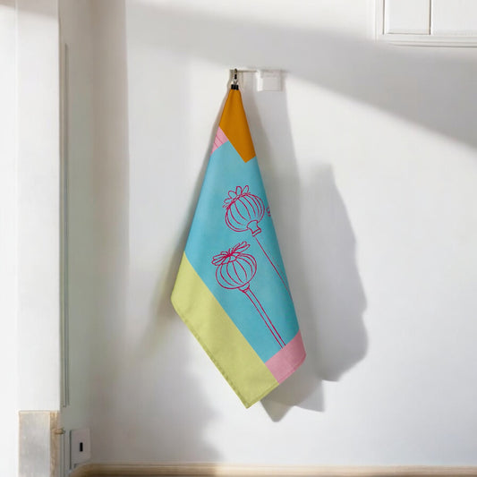 Poppy Seed Head Tea Towel