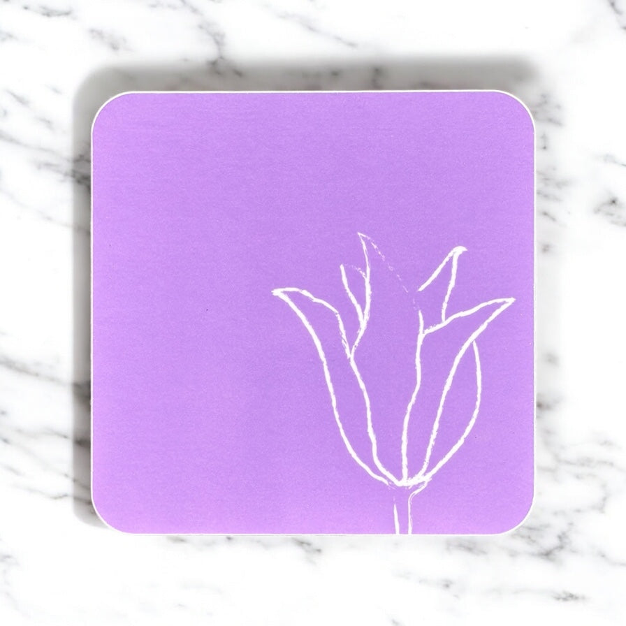 Purple Tulip Coaster