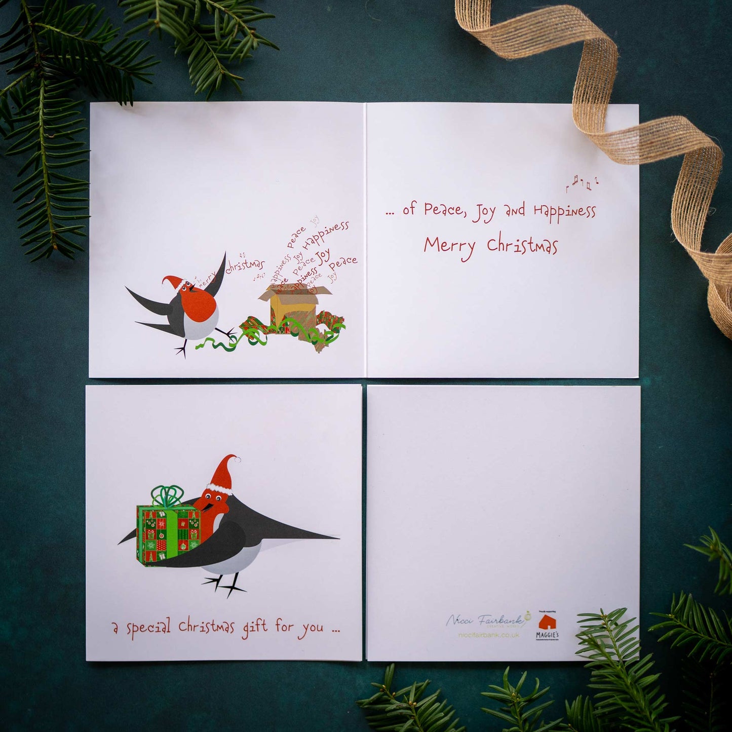 Hand Drawn Christmas Present Cards