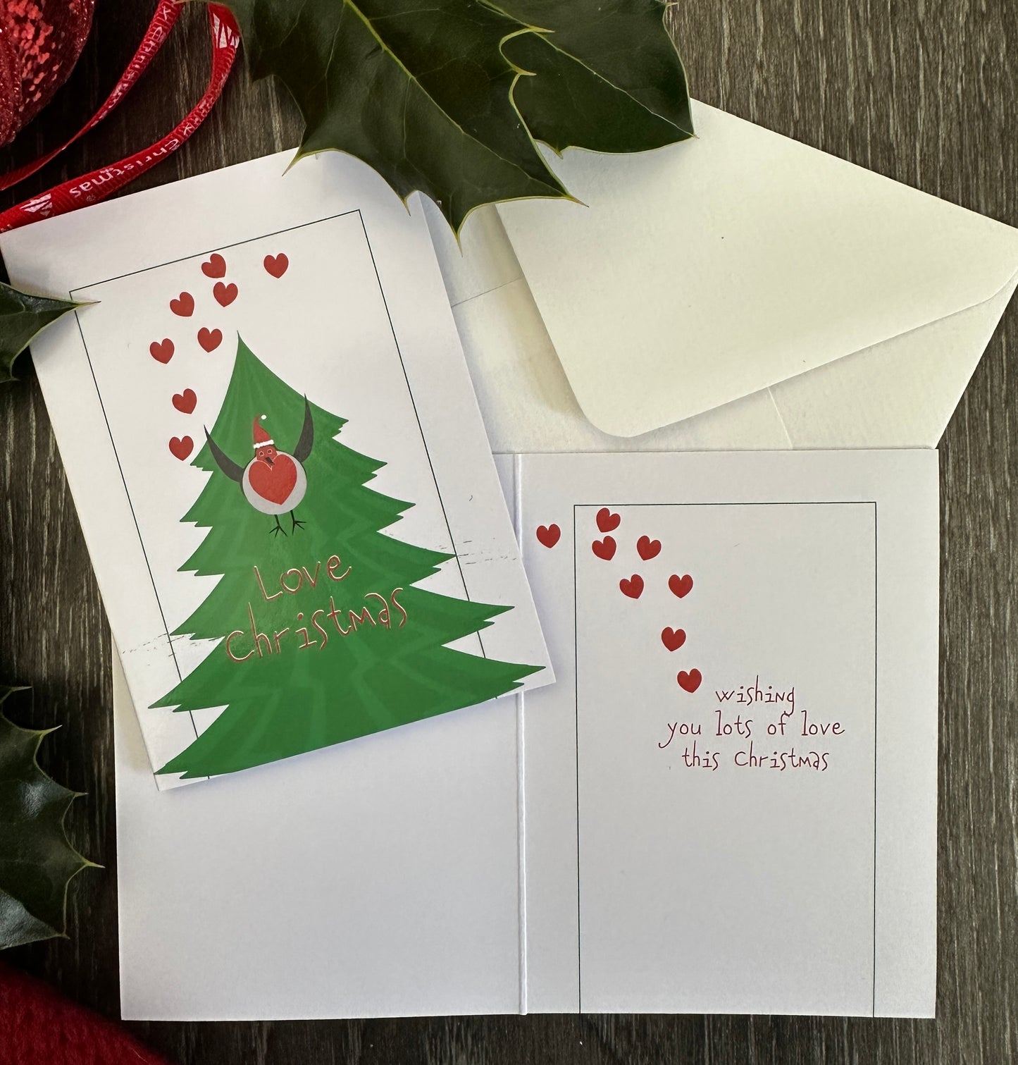 A7 Love Christmas Pkt of 5