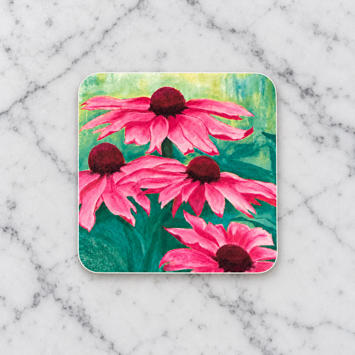 Delicious Candy Echinacea Coaster