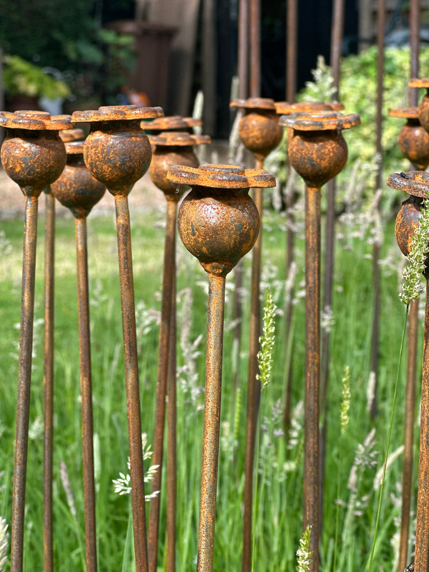 Poppy Seed Head Stake Mini