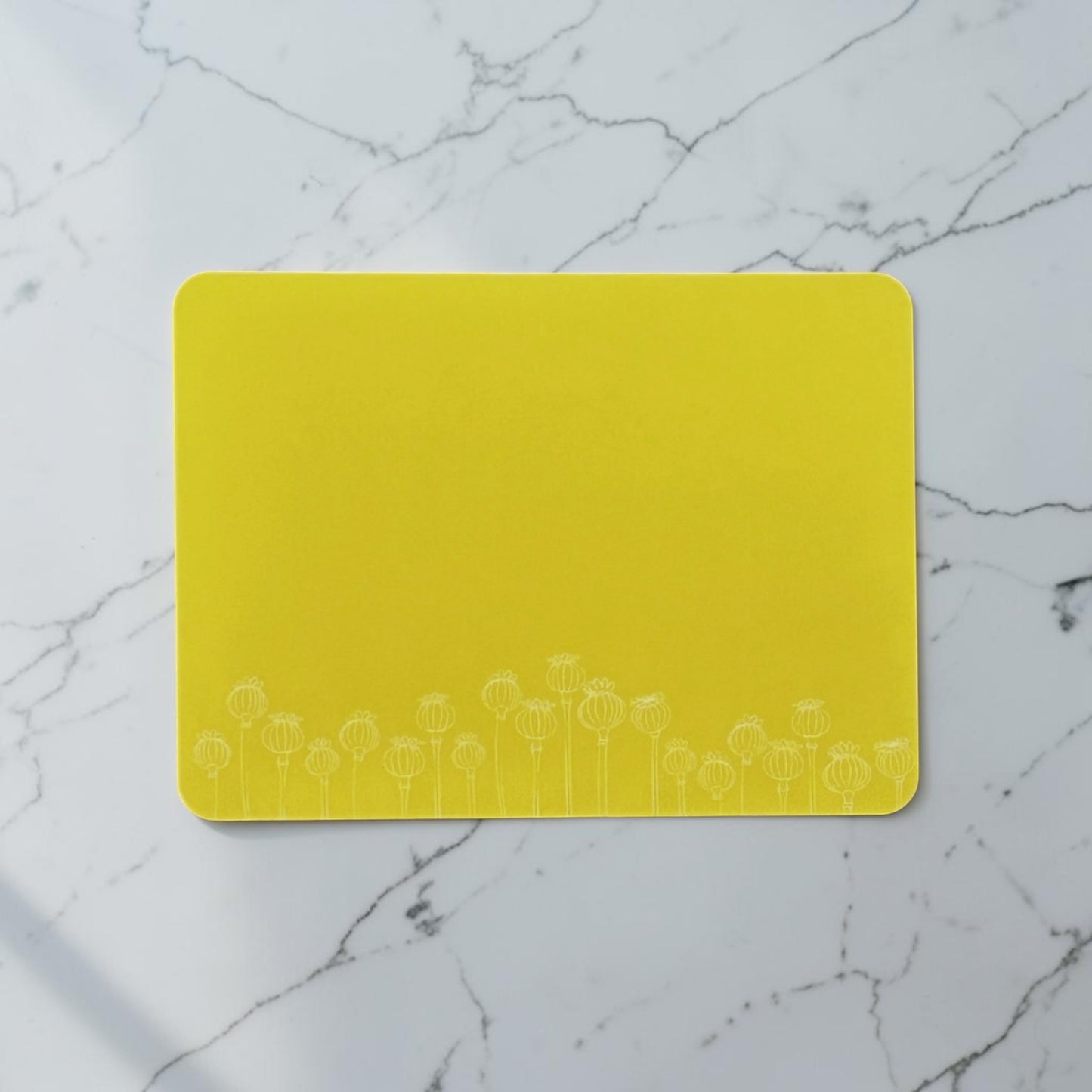 Poppy Seed Head Placemat Lime