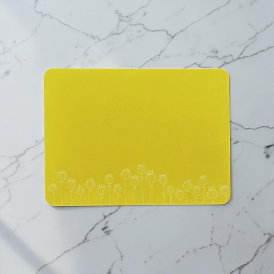 Poppy Seed Head Placemat Lime