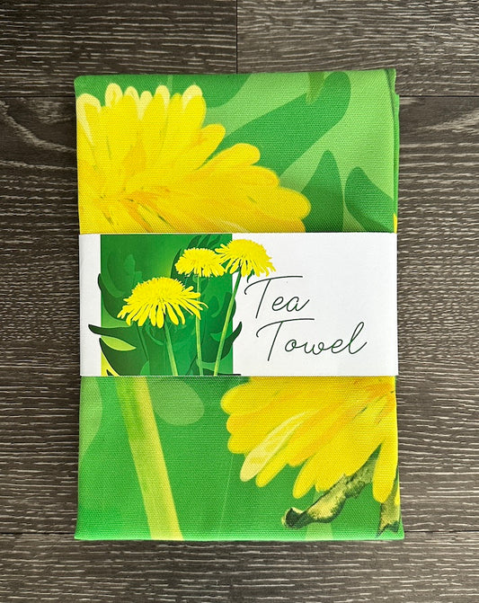 Dandelion Field Tea Towel