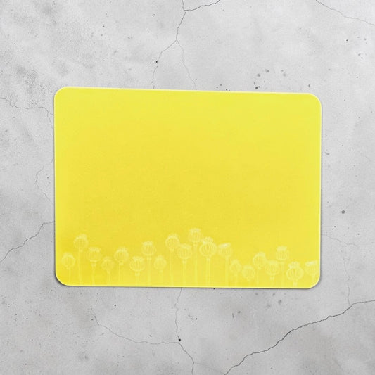 Poppy Seed Head Placemat Lime