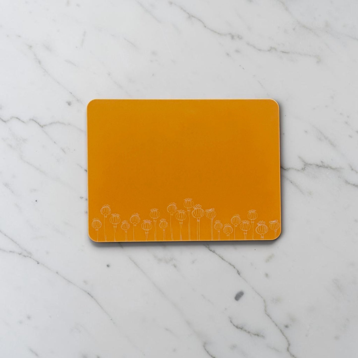 Poppy Seed Head Placemat Orange