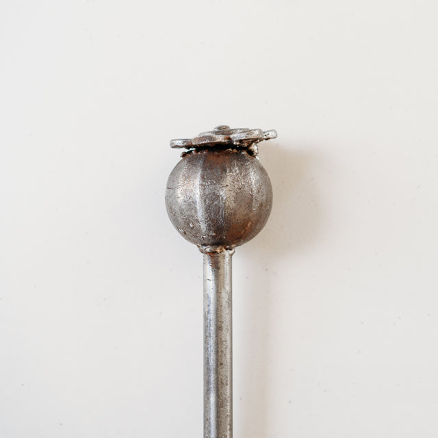 Garden Poppy Seed Head Stake